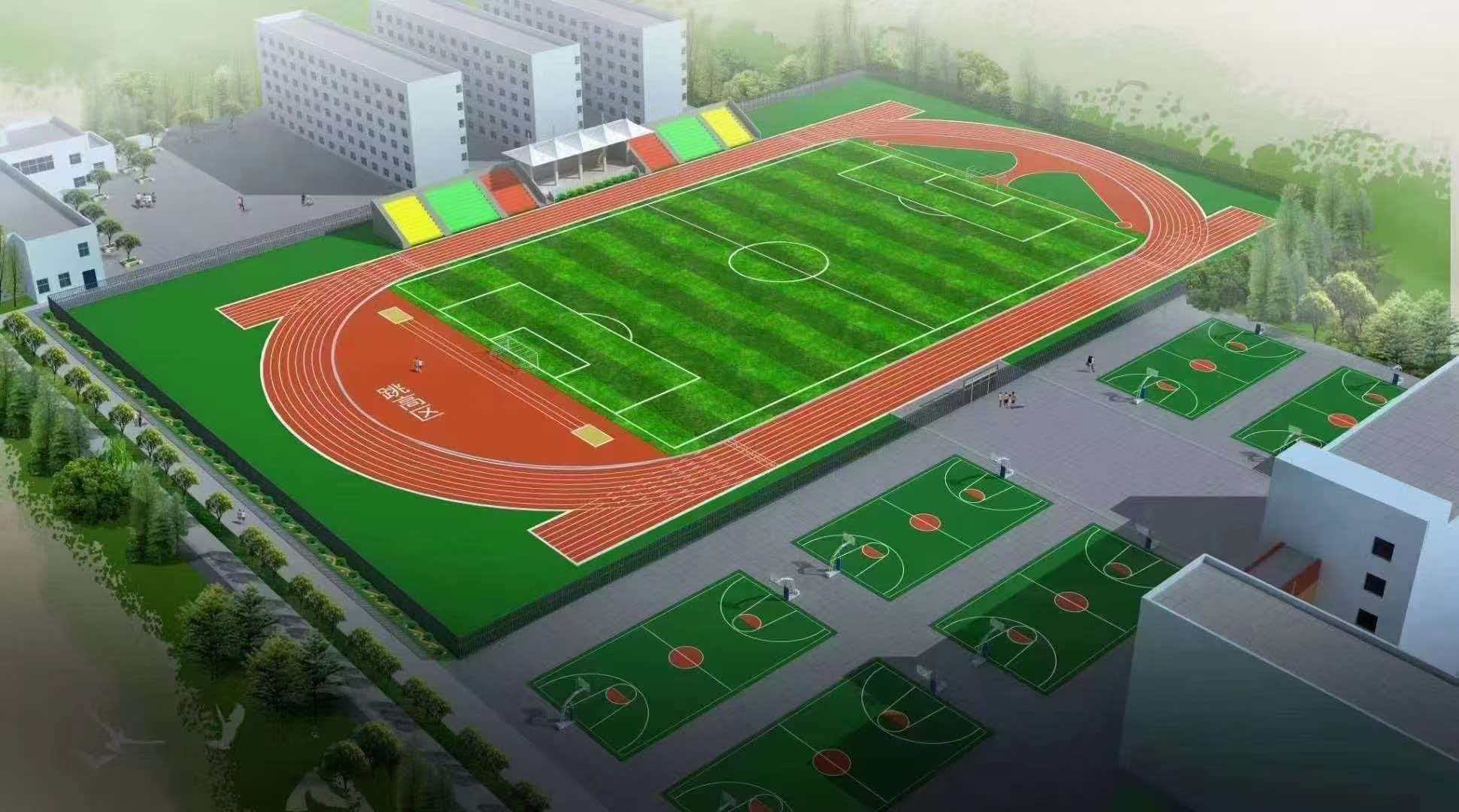 蚌埠市学校运动操场预制型跑道 - 价格